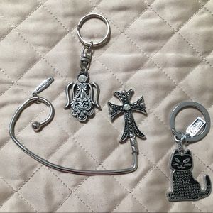 Key chains and purse hook